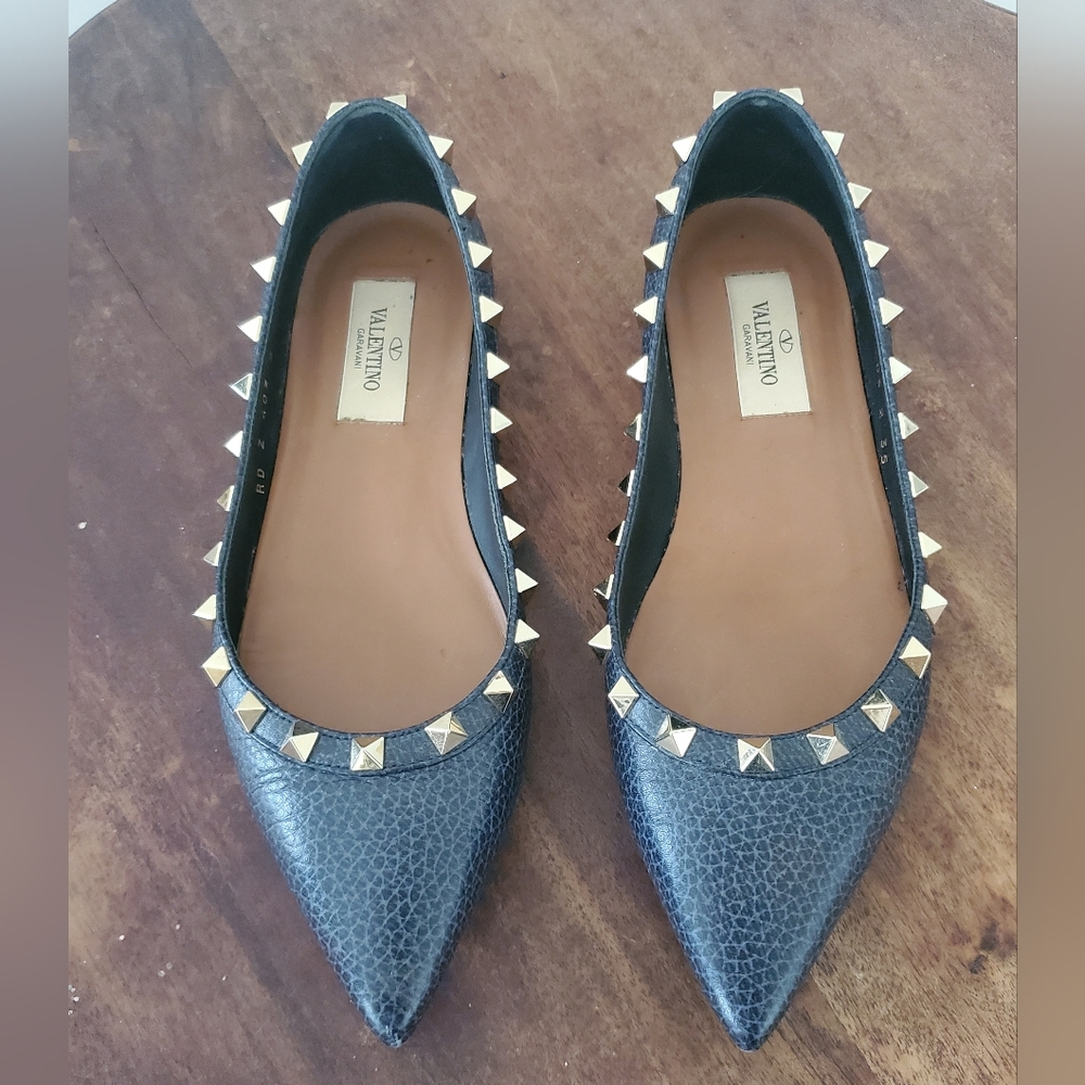 Valentino Garavani Rockstud Flats Resoled